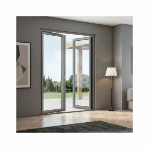 Modern French Broken Bridge Aluminum Alloy Swing Doors with Sound Insulation for Living Room Bedroom Kitchen