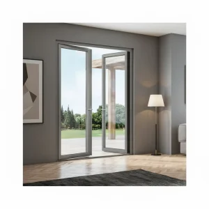 Modern French Broken Bridge Aluminum Alloy Swing Doors with Sound Insulation for Living Room, Bedroom, and Kitchen