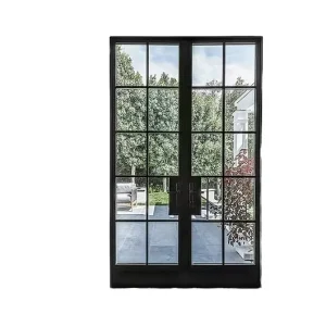 Modern French Wrought Iron Melamine Board Outdoor Sliding Door Factory Direct Customizable