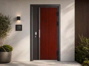 Modern Front Entry Outdoor Steel Door