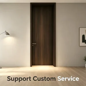 Modern HDF PVC Interior Door for Hotel, Villa, Office, and Commercial Buildings