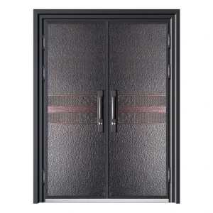 Modern Heavy Duty Steel Security Front Entry Door for House Main Entrance