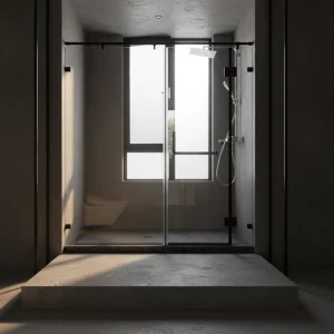 Modern High Strength Eco Friendly 8mm Thick Bathroom Door Glass Clear Frosted Tempered Panels for Sleek Space Saving Shower