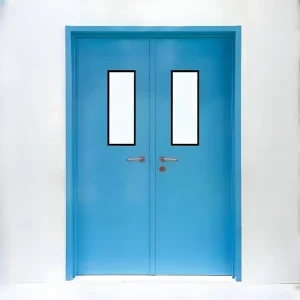 Modern Hospital Internal Soundproof Manual Swing Double Doors Factory Supplied Medical Purification Doors for Clean Rooms