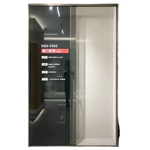 Modern Hotel Apartment Villa Bathroom Frameless Sliding Glass Shower Door Stainless Steel 10mm Thick Waterproof