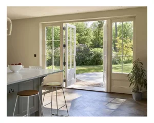 Modern Hurricane-Proof Windproof Exterior Front Entrance Triple-Glass Aluminum Profile Double Swing Door