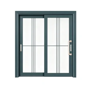 Modern Impact Resistant Aluminum Sliding Door Double Tempered Glass for Balcony Garden
