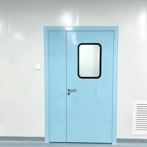 Modern Industrial Aseptic Stainless Steel Interior Manual Swing Door for Hotel Office Building