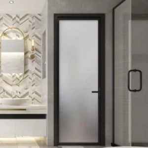 Modern Interior Aluminum Glass Swing Door with Swing Entrance, Anti-theft Screen, and Waterproof Function
