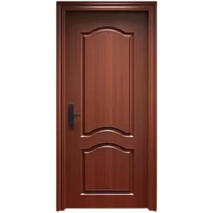Modern Interior Fiberglass Door with MDF Frame, Finished Surface, Hotel Fire Prevention, and Customizable Colors