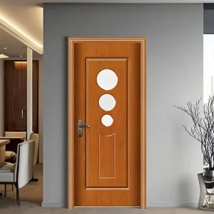 Modern Interior Flush Wood Door for House Toilet Kitchen, Waterproof Finished Surface