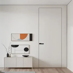 Modern Interior Frameless Wooden Invisible Door, Minimalist Style