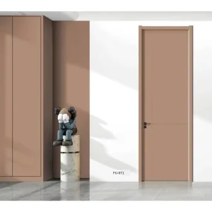 Modern Interior Pure Solid Wood Soundproof Waterproof Bedroom Door with Composite Lacquer Finish Polymer