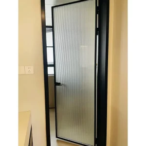 Modern Interior Waterproof Hinged Privacy Glass Shower Doors Custom High Quality Aluminum Bathroom Door