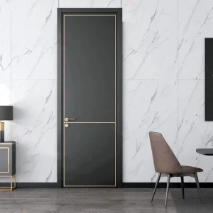 Modern Lacquer MDF Interior Door with Smooth Painted Finish and Custom Color, OEM Manufacturer Supply