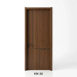 Modern Lacquered Moisture-proof Solid Wood Interior Doors Frames Sound Insulation for Bedroom Kitchen Luxury