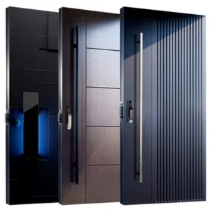 Modern Large Black Villa Front Entrance Door for Houses