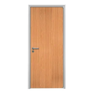 Modern Listed Approved Hospital 20-90-Minute Single Leaf Fire Rated MDF Wooden Door for Hotel