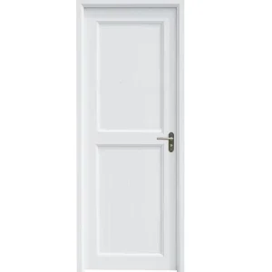 Modern Luxury Single Hinged U PVC Bathroom Door Finished with Waterproof Fiberglass Screen Netting for Apartments