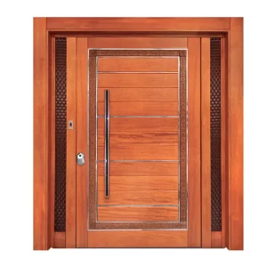 Modern Luxury Solid Wood Double Front Entrance Door