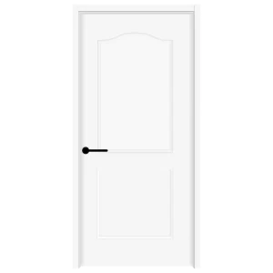 Modern MDF Accordion Interior Door 2-Panel White Primed Waterproof Courtyard Use