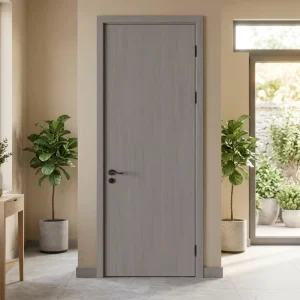 Modern MDF Board Apartment Bedroom Door with Finished Surface Customizable
