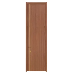 Custom Modern Solid Wood Bedroom Interior Door for Hotel, Villa, or Apartment, Factory Direct OEM