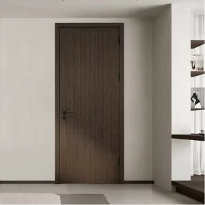 Modern MDF Interior Door with Acoustic Panels, 48dB Soundproof, Anti-Warping, for Hotel, Office, or Bedroom
