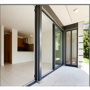 Modern Manual Broken Bridge Aluminum Laminated Glass Doors and Windows for Garden and Interior Use