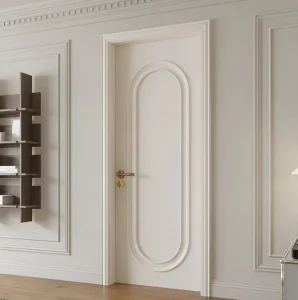 Modern Manual Solid Wood Fire-Resistant Sound-Insulating Prehung Bedroom Door with Finished Surface