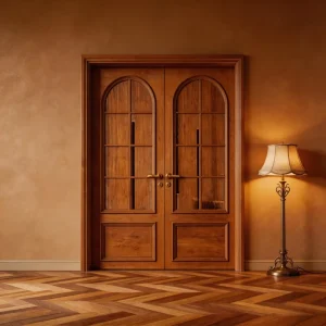 Modern Melamine Board Interior Door UV-Resistant Paint for Kitchen Living Room Home Villa Hotel Apartment
