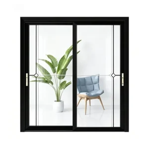 Modern Minimalist Aluminum Sliding Door Soundproof Double Glazed for School Classroom