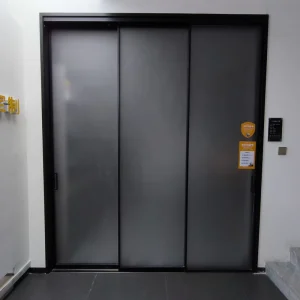 Modern Minimalist Aluminum Sliding Door Ultra Narrow Frame Interior Partition Door for Living Room