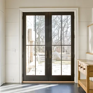 Modern Minimalist Custom Aluminum Alloy Soundproof Indoor Casement Glass Door and Window for Shop Partition