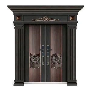 Modern Minimalist Exterior Cast Aluminum Front Door