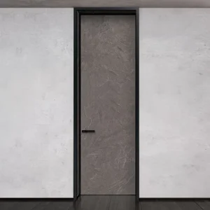 Modern Minimalist In-Swing Aluminum Alloy Interior Door with Sound Insulation and Ultra-Narrow Frame