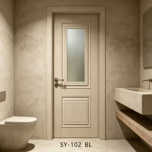 Modern Minimalist MDF Finished Soundproof Paint-Free Interior Door for Living Room Bedroom Apartment Villa Hotel Kitchen