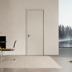 Modern Minimalist PVC WPC MDF Internal Door Finished Surface Sound Insulation for Apartment Use