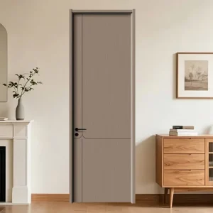 Modern Minimalist Paint-Free Interior Swing Door Custom Polymer Design with Waterproof and Heat Insulation for Apartments and Hospitals