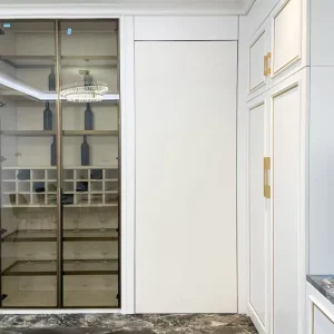 Modern Minimalist Soundproof Fireproof Frameless Invisible Slab Door for Interior Houses