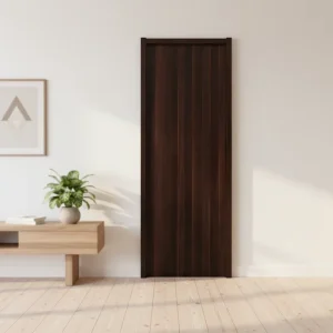 Modern Minimalist Soundproof Interior Door with Wood Veneer and Water-Based Paint for Luxury Hotel Bathroom Use Warranty