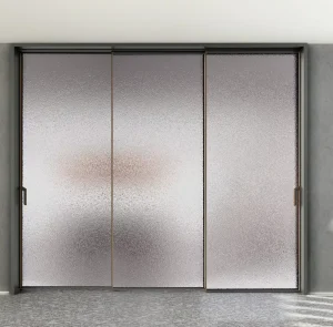 Modern Narrow Frame Aluminum Alloy Sliding Doors with Push and Pull Opening for Garage and Interior Use