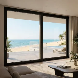 Modern Narrow Slim Frame Sliding Aluminum Door Modern Home Modern Doors for Houses Interior