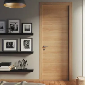 Modern Oak Veneer Solid Wood Bedroom Interior Door Soundproof