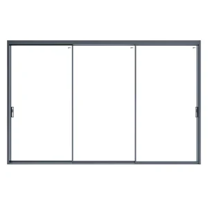 Modern Outdoor Narrow Frame Trackless Aluminum Alloy Sound Insulation Sliding Doors