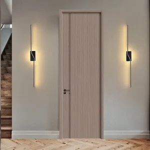 Modern Paint-Free Solid SPC Interior Door with Finished Surface for Residential Villas and Hotels