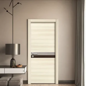 Modern Painted Solid Wood Single Swing Interior Door, Hotel Home