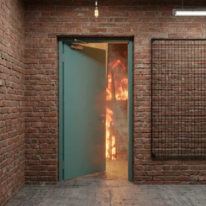 Modern Panel Steel Fire Door Factory Direct Supply for Malls Residential and Indoor Renovation Works
