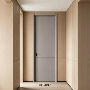 Modern Piano Finish High-Gloss Painted Soundproof Wood Interior Door