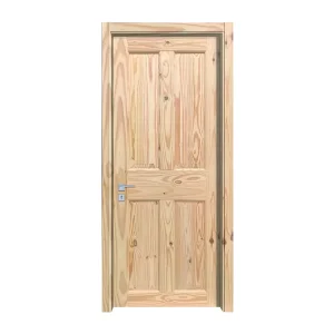 Modern Pine Oak Solid Timber Doors for Bedrooms with Soundproofing and Side Opening